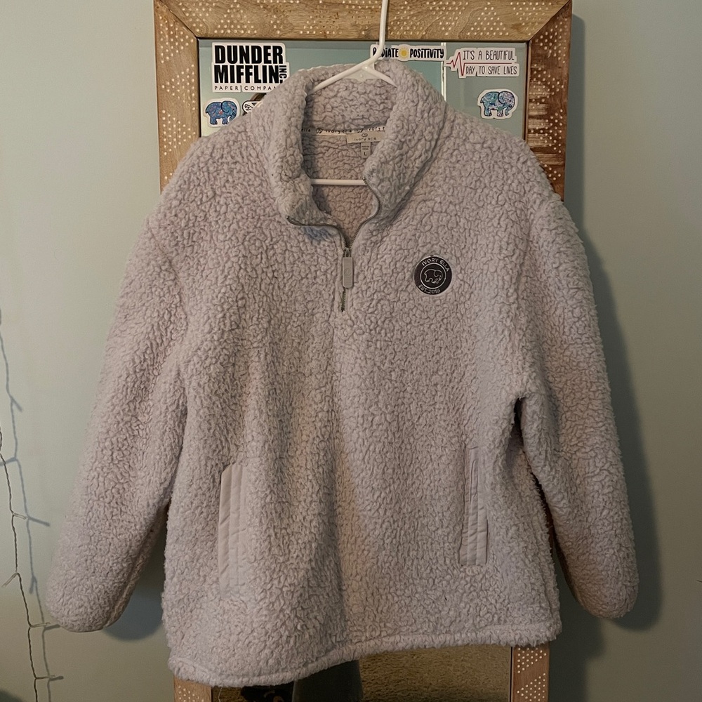 Ivory Ella Sherpa Quarter Zip